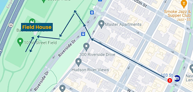 map to the Field House