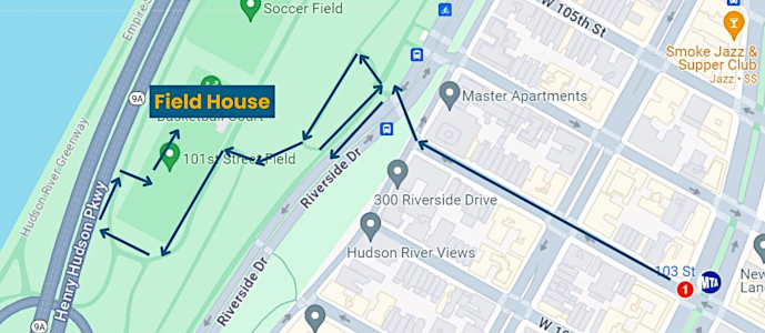 map to the Field House