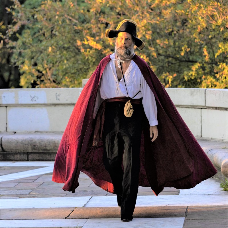 Garrett as pirate Golden Hour Hudson Classical Theater--The Count of Monte Cristo