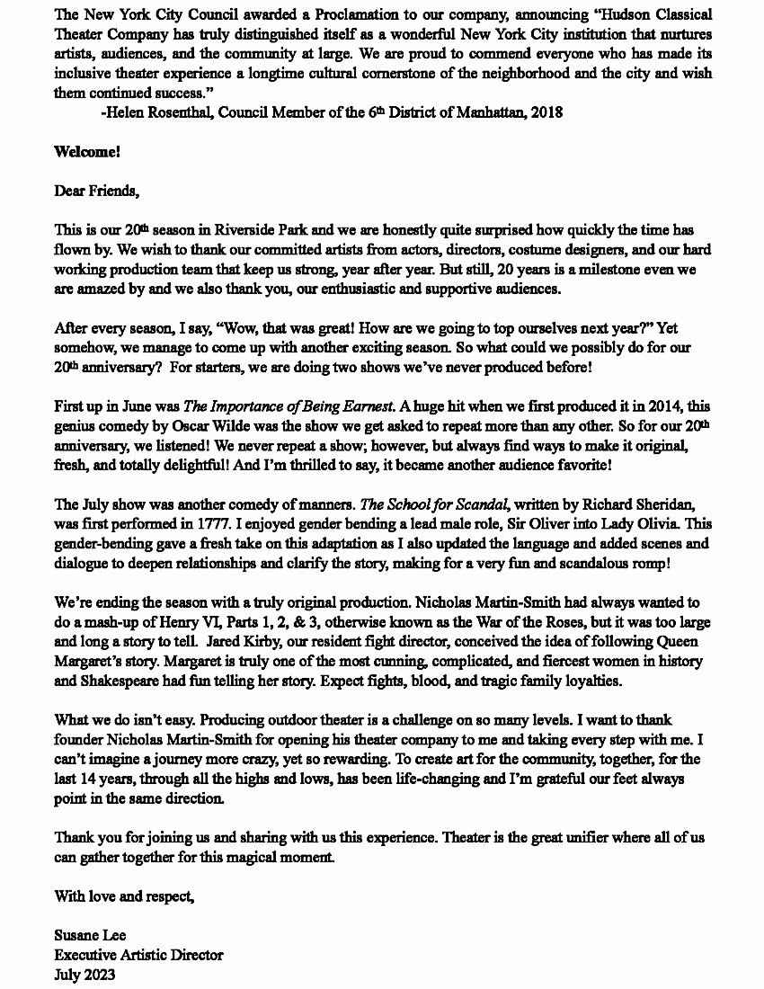 Margaret 2003 Program (page 2)