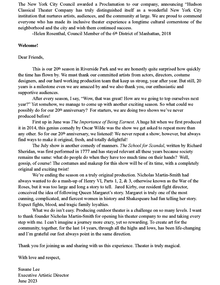 Scandal 2003 Program (page 2)